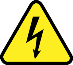 znak ostrzegawczy o wyłączeniu prądu
