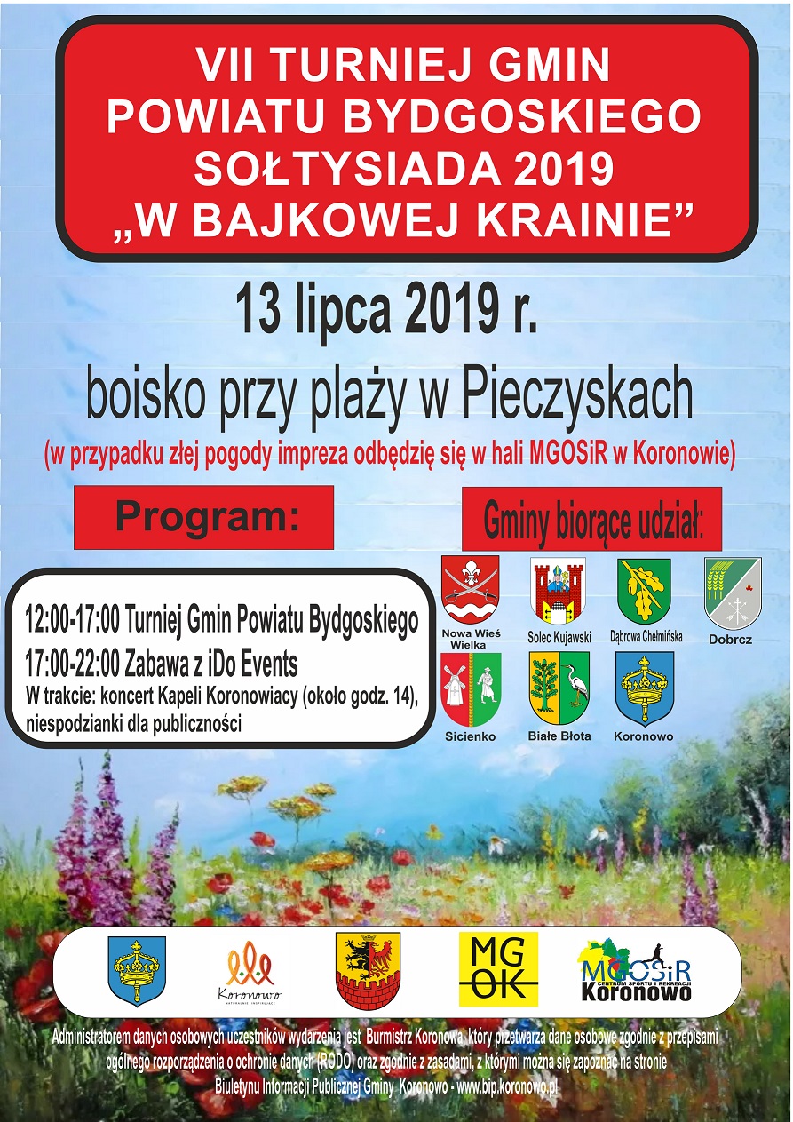 Plakat Turniej Gmin Powiatu Bydgoskiego