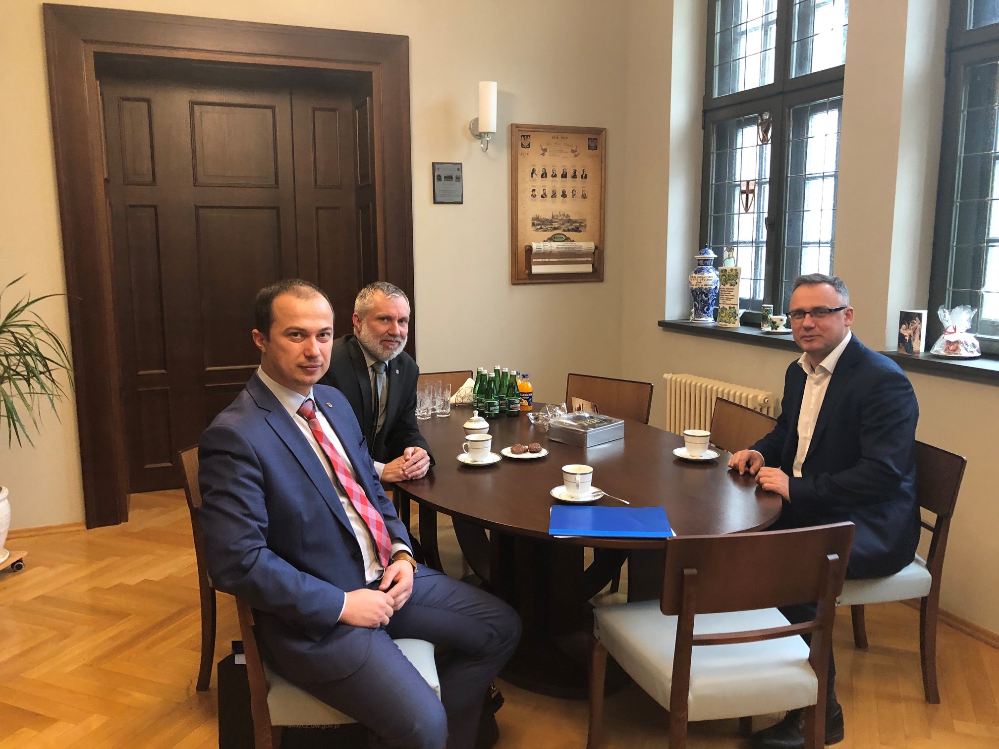 spotkanie z Ireneuszem Stachowiakiem Prezesem Wojewódzkiego Funduszu Ochrony Środowiska i Gospodarki Wodnej w Toruniu