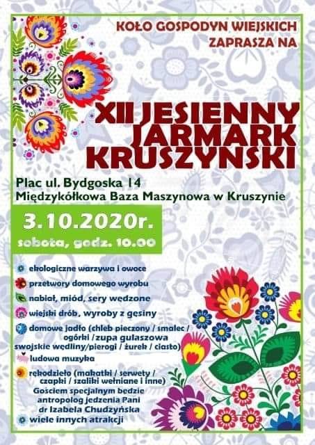 XII Jesienny Jarmark Kruszyński.plakat