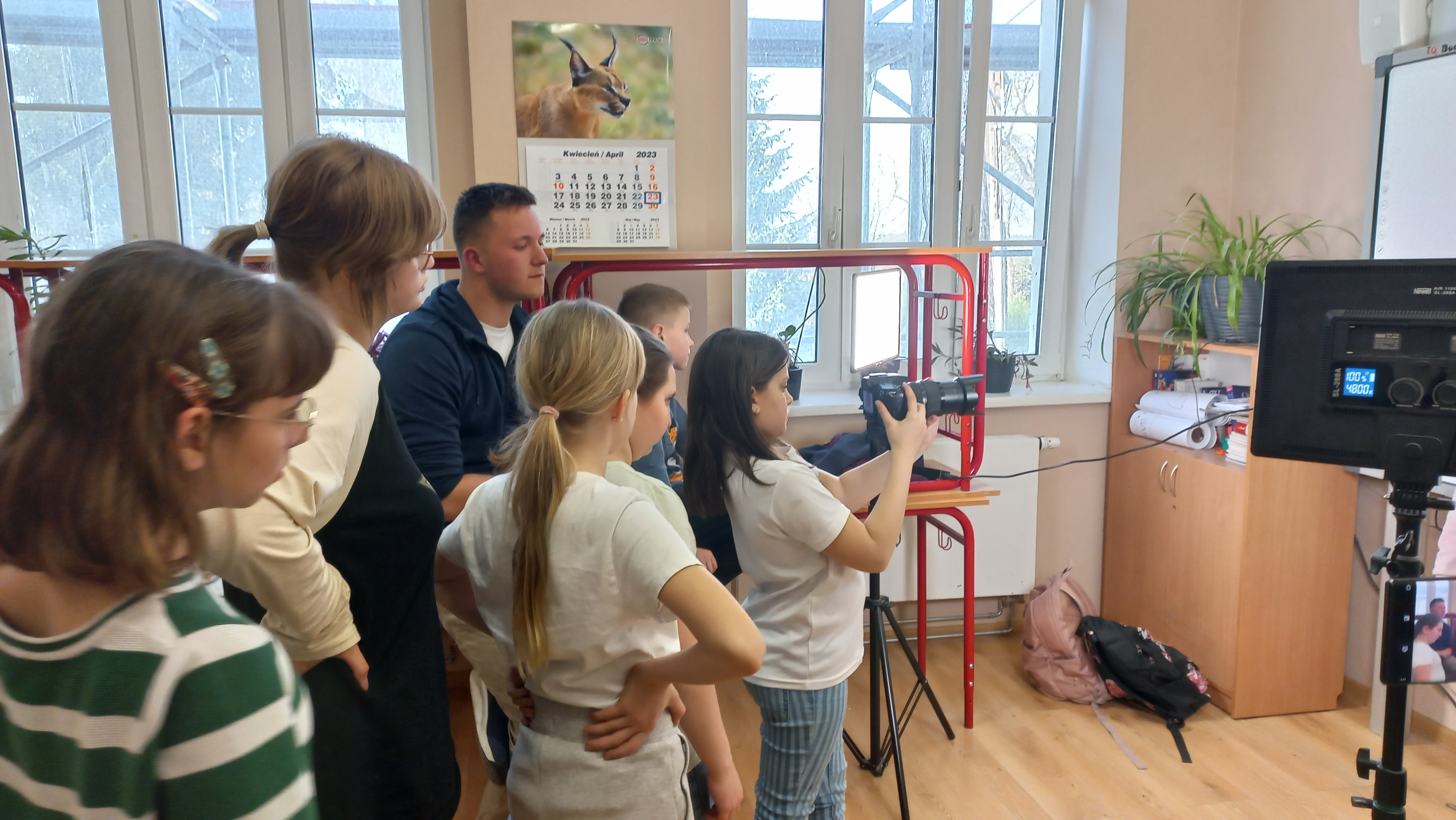 Warsztaty fotograficzne w Szkole Podstawowej w Kruszynie