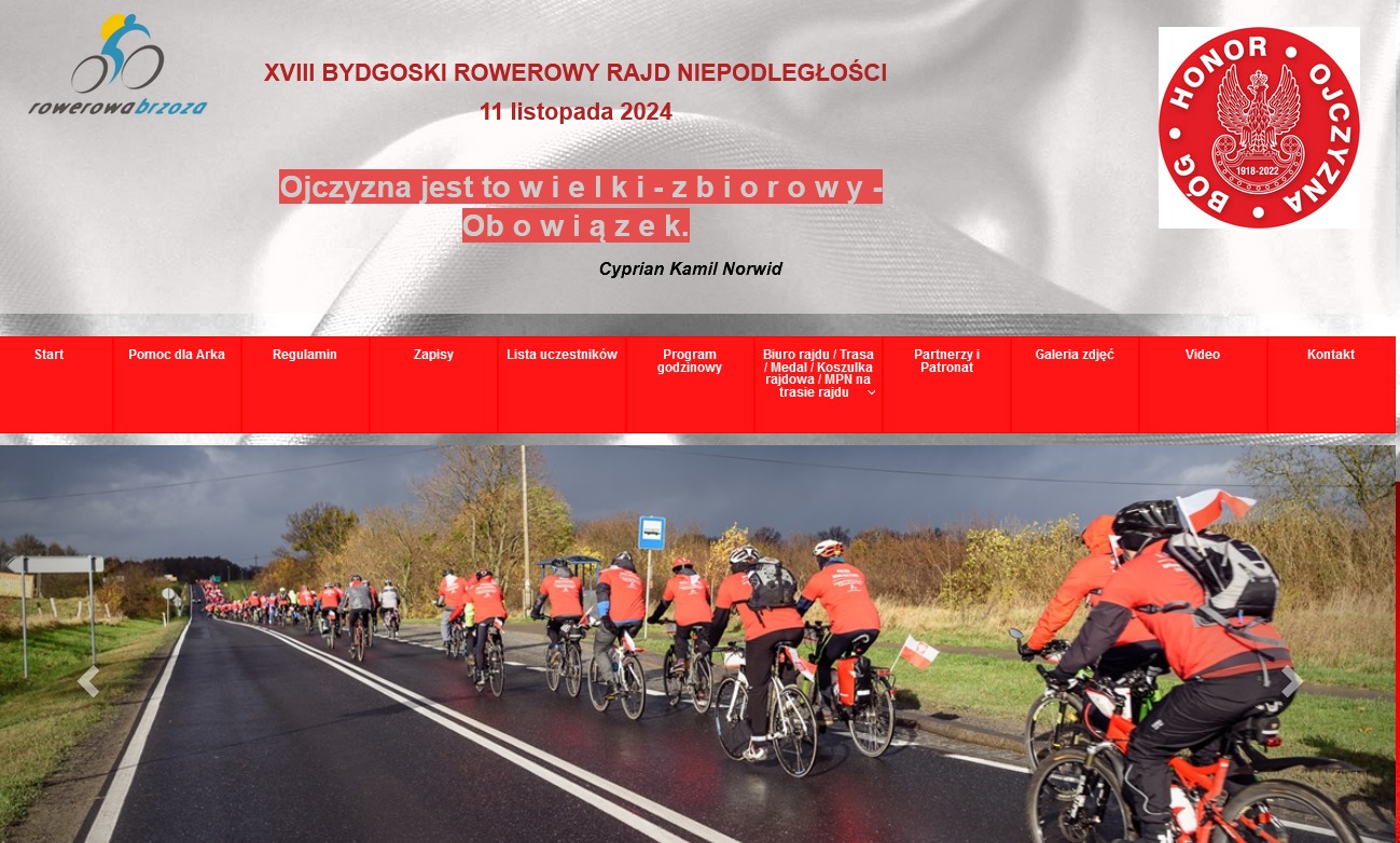 18. Bydgoski Rowerowy Rajd NiepodległościPL.