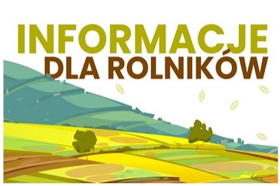 informacje dla rolników plakat