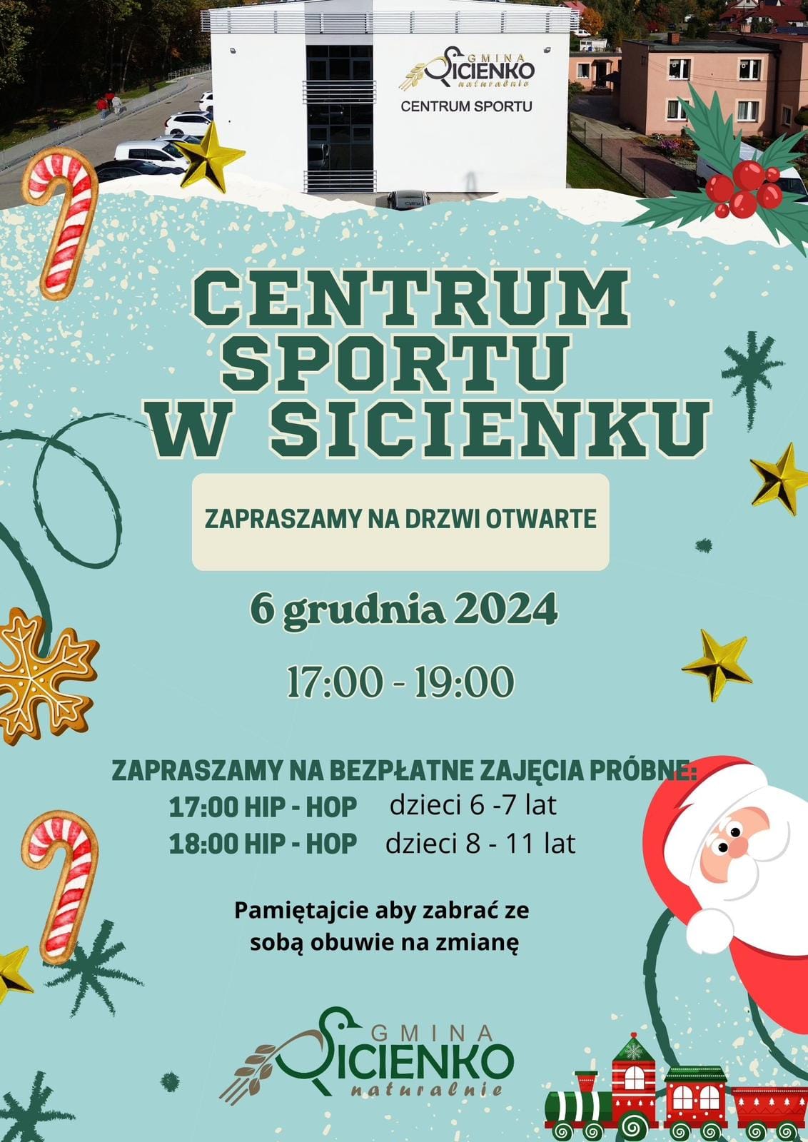 Zapraszamy do zwiedzania Centrum Sportu w Sicienku! 