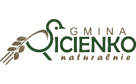 Logo Gminy Sicienko - Ptak z ogonem z kłosa zboża i napis Gmina Sicienko naturalnie